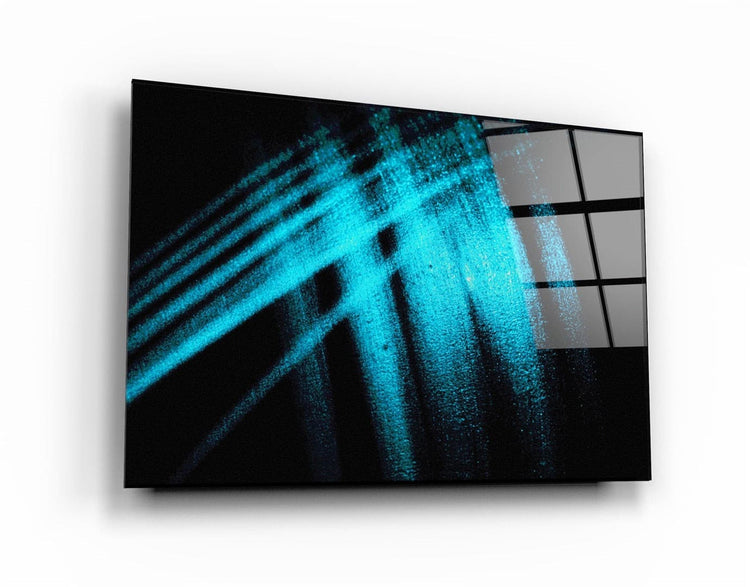 ・"Blue Pattern"・Glass Wall Art | Artdesigna Glass Printing Wall Arts.