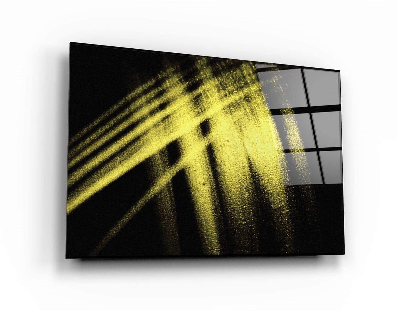 ・"Yellow Pattern"・Glass Wall Art | Artdesigna Glass Printing Wall Arts.