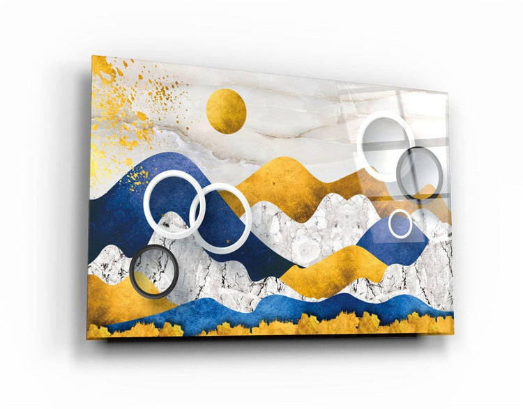 ・"Abstract Landscape"・Glass Wall Art | Artdesigna Glass Printing Wall Arts.