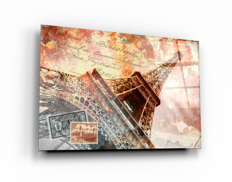 ・"Abstract Eiffel Tower"・Glass Wall Art | Artdesigna Glass Printing Wall Arts.