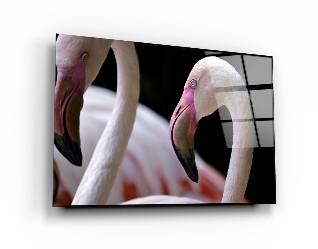 ・"Flamingo V4"・Glass Wall Art | Artdesigna Glass Printing Wall Arts.