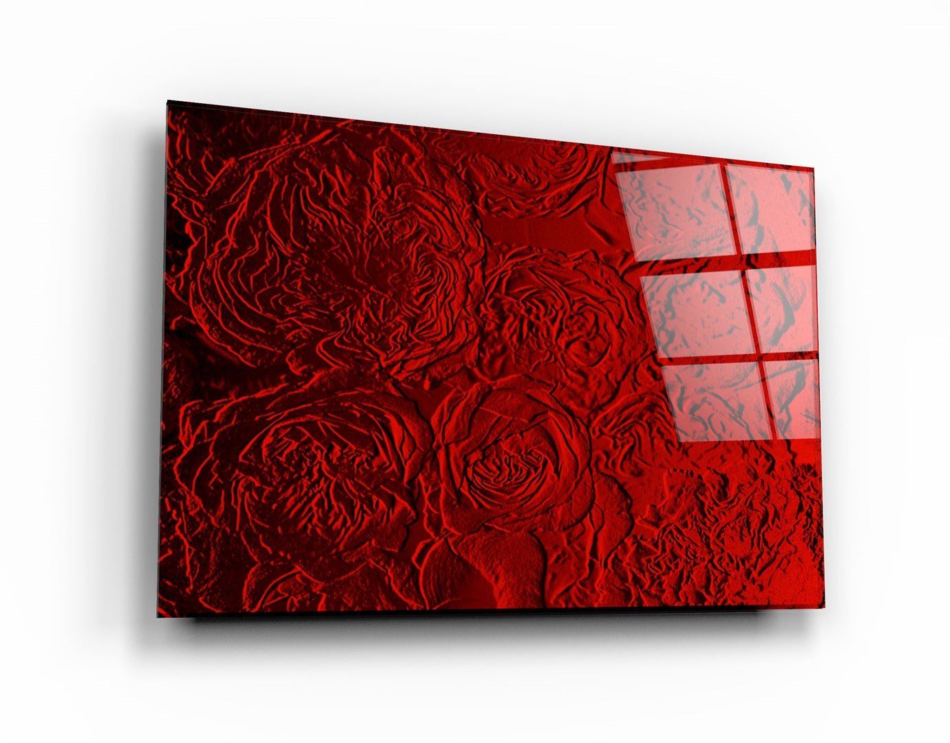 ・"Rose Pattern"・Glass Wall Art | Artdesigna Glass Printing Wall Arts.