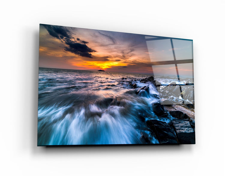 ・"Catch the Sunset"・Glass Wall Art | Artdesigna Glass Printing Wall Arts.