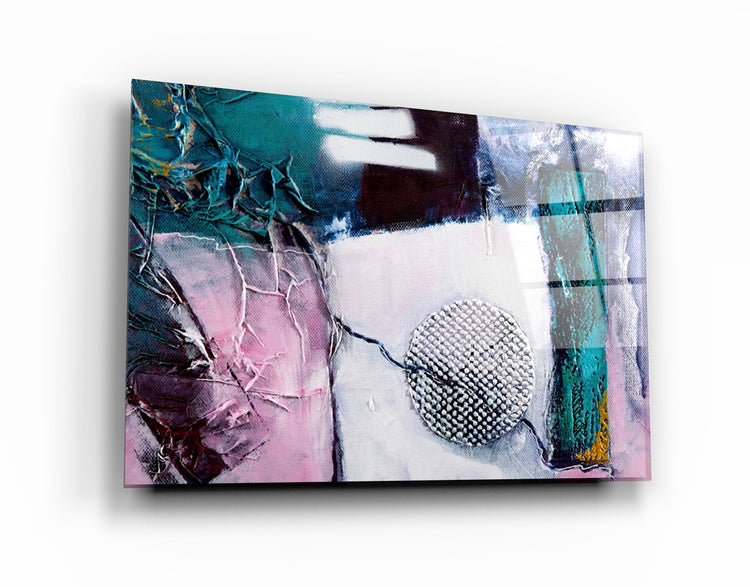 ・"Abstract Patch"・Glass Wall Art | Artdesigna Glass Printing Wall Arts.