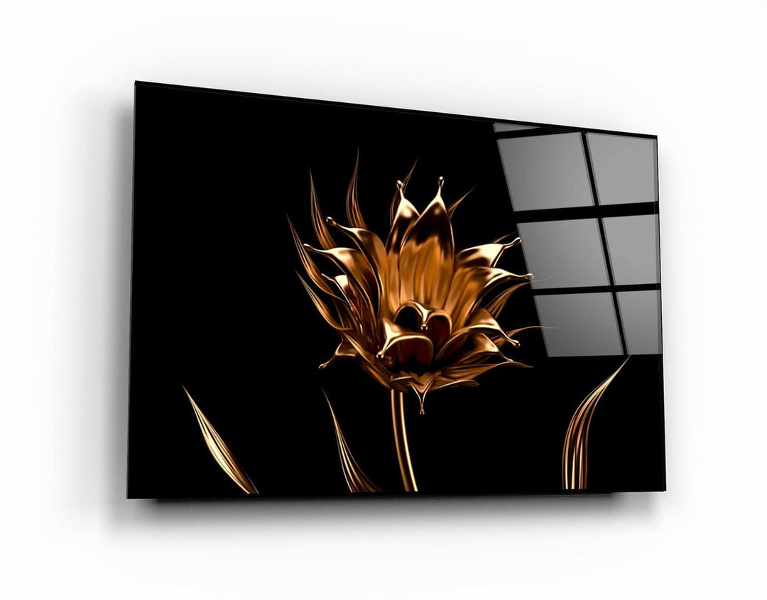 ・"Smooth Flower"・Glass Wall Art | Artdesigna Glass Printing Wall Arts.