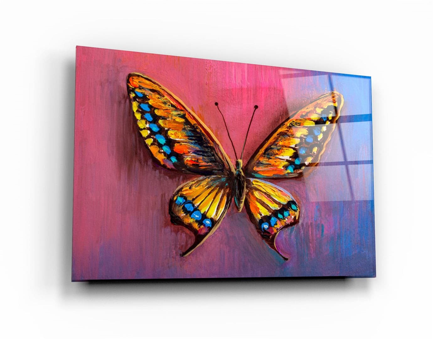 ・"Butterfly 5"・Glass Wall Art | Artdesigna Glass Printing Wall Arts.