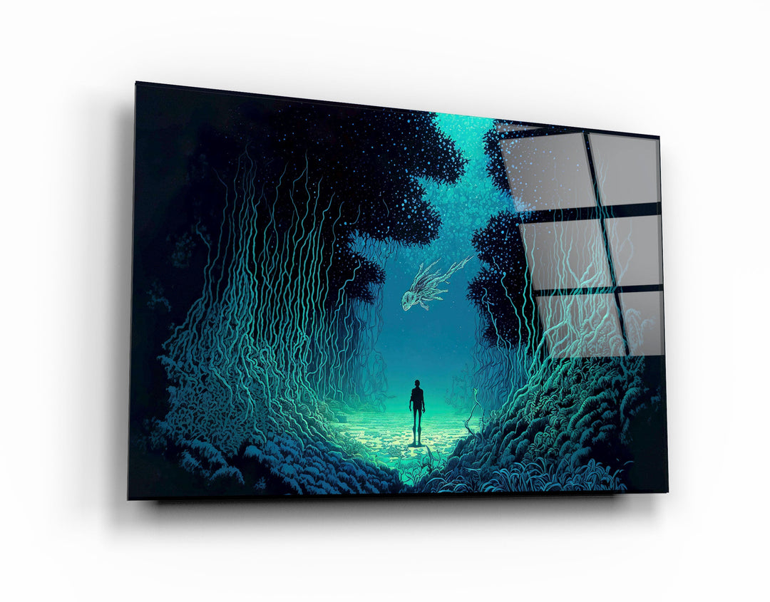 ・"Lost at Sea"・Secret World Collection Glass Wall Art