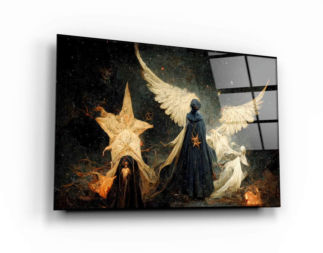 ・"Angels of the Secret World"・Secret World Collection Glass Wall Art