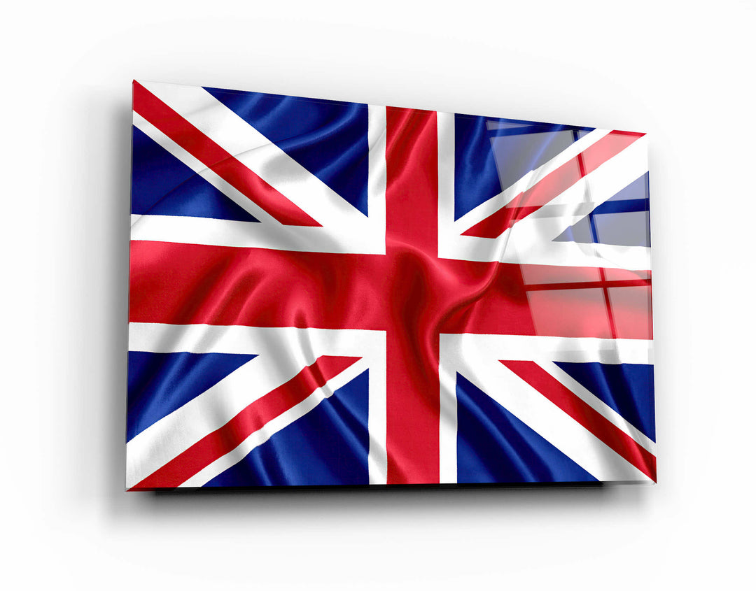 ・"UK Flag"・Glass Wall Art