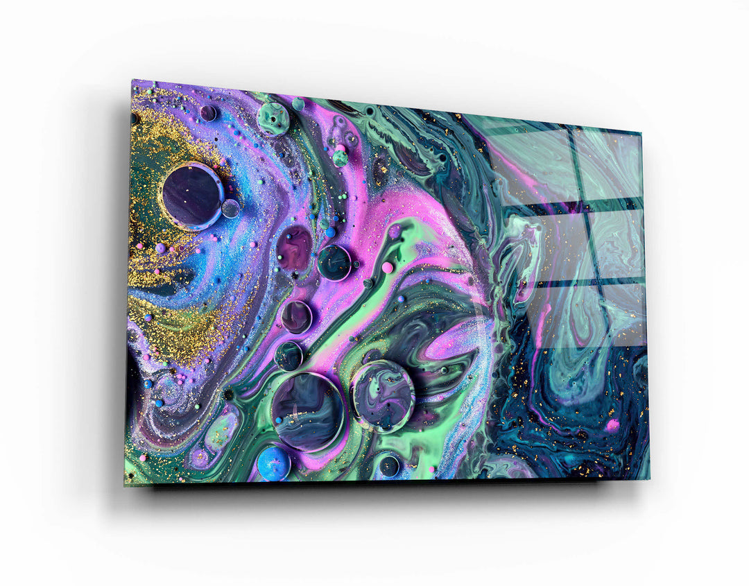 ・"Marble Galaxy 2"・Glass Wall Art