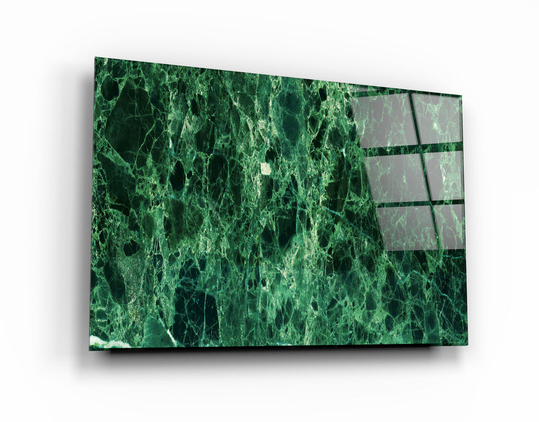 ・"Green Marble"・Glass Wall Art