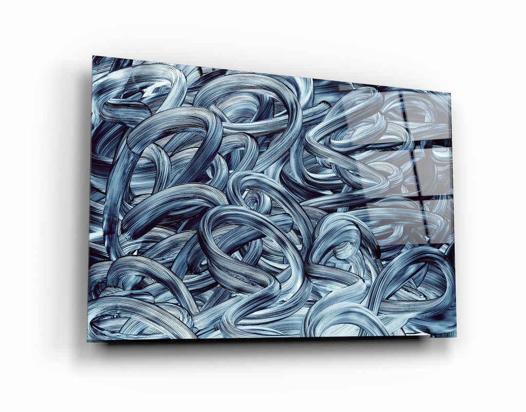 ・"Brush Strokes"・Glass Wall Art