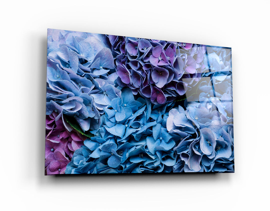 ・"hydrangea"・Glass Wall Art