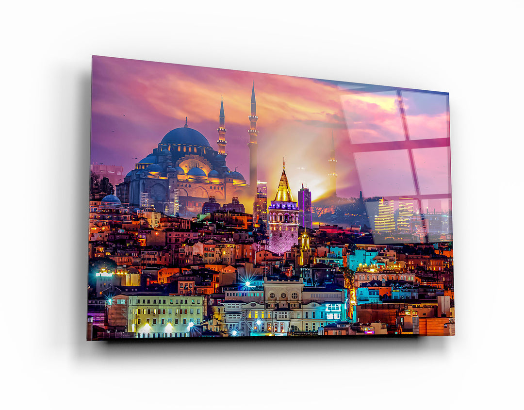 ・"Istanbul - Turkey"・Glass Wall Art