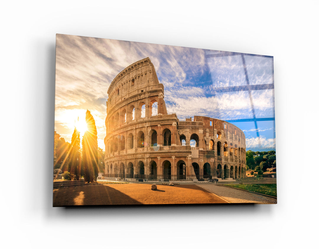 ・"Rome - Italy"・Glass Wall Art