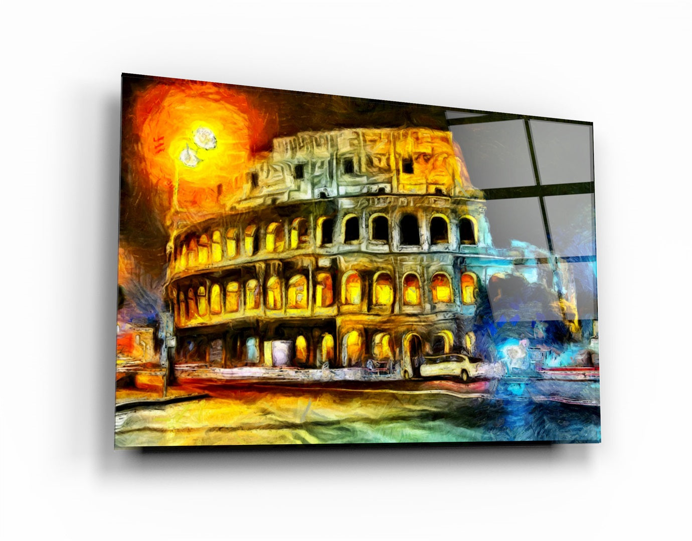 ・"Rome Colosseum"・Glass Wall Art | Artdesigna Glass Printing Wall Arts.