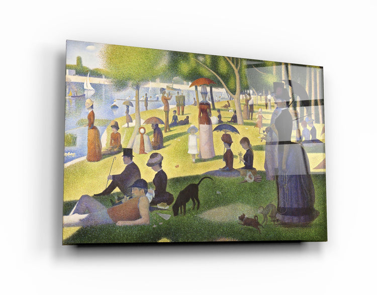 ・"A Sunday on La Grande Jatte (1884) by Georges Seurat"・Glass Wall Art | Artdesigna Glass Printing Wall Arts.