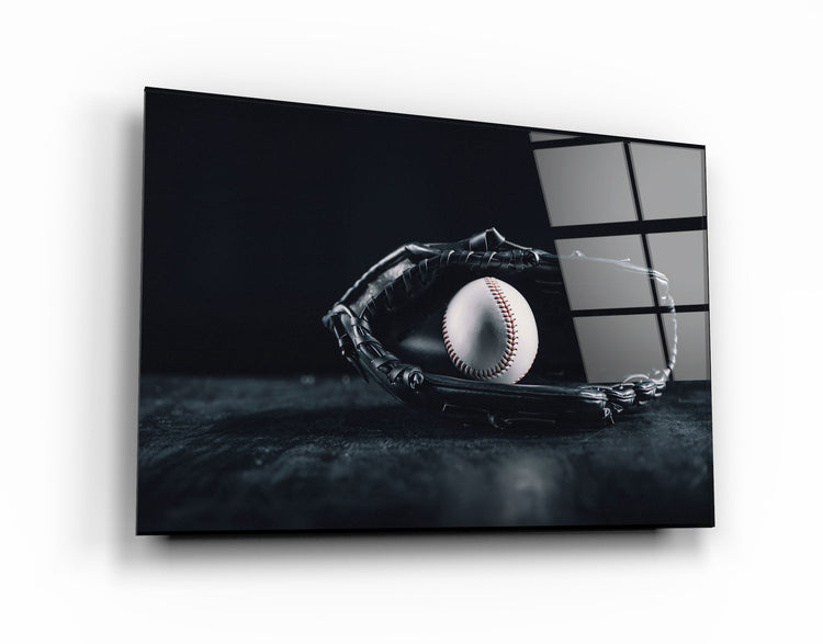 ・"Baseball"・Glass Wall Art | Artdesigna Glass Printing Wall Arts.