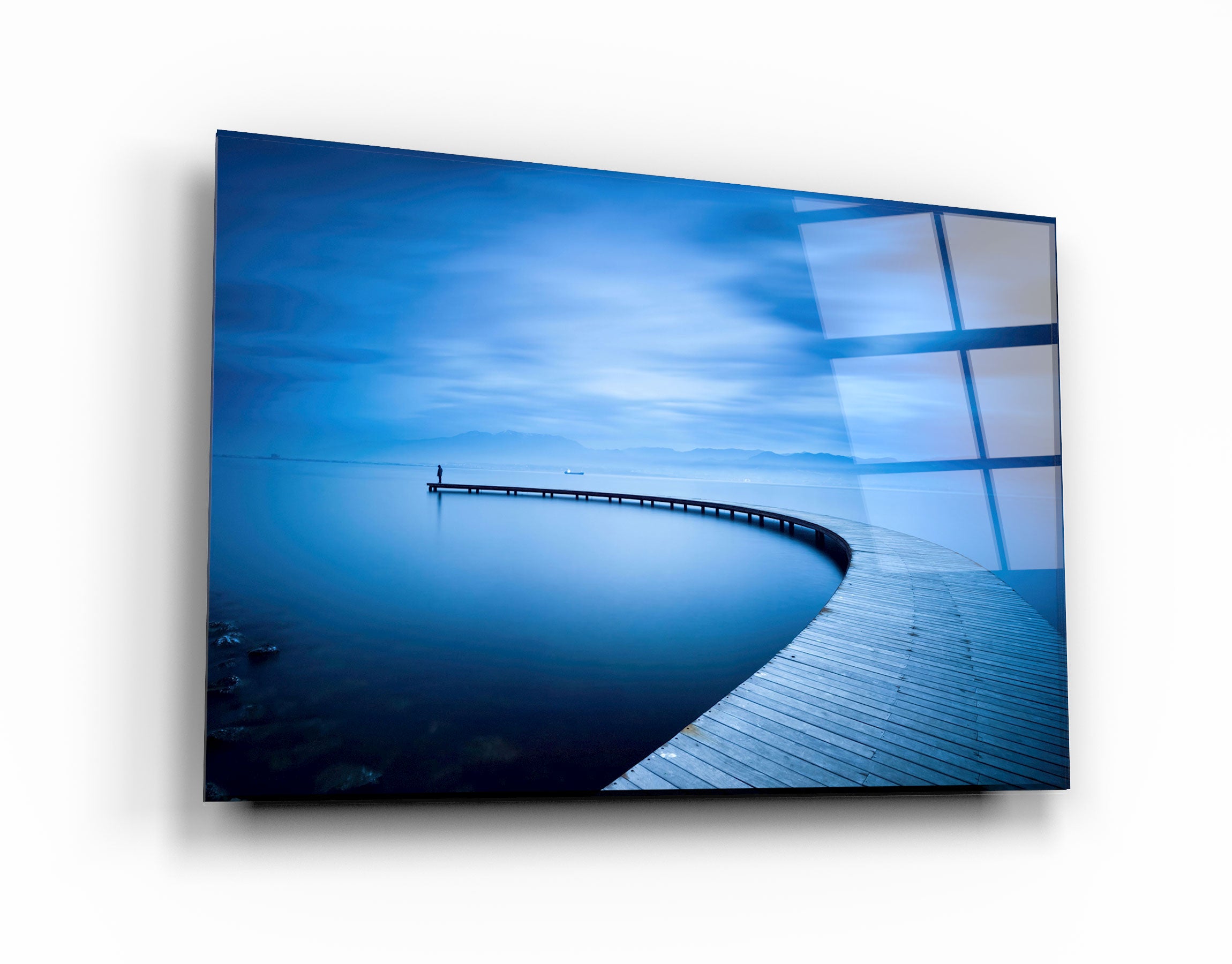 ・"The Curvy Pier"・Glass Wall Art | Artdesigna Glass Printing Wall Arts.