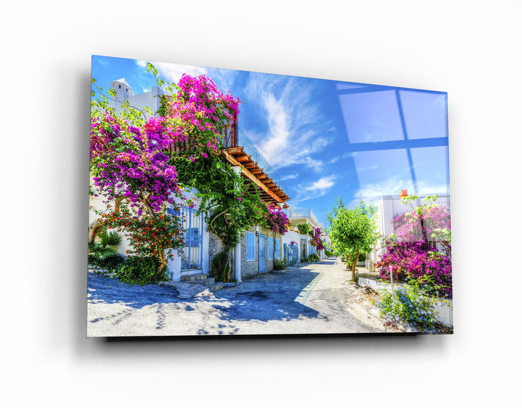 ・"Aegean Beauties"・Glass Wall Art | Artdesigna Glass Printing Wall Arts.