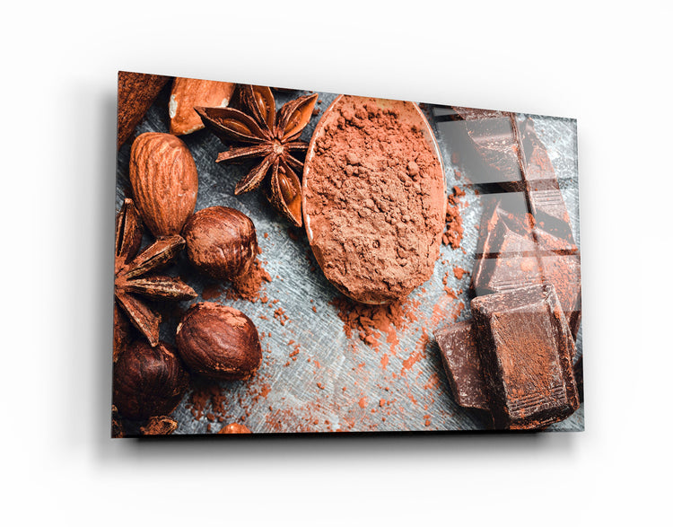 ・"Almond And Chocolate"・Glass Wall Art | Artdesigna Glass Printing Wall Arts.