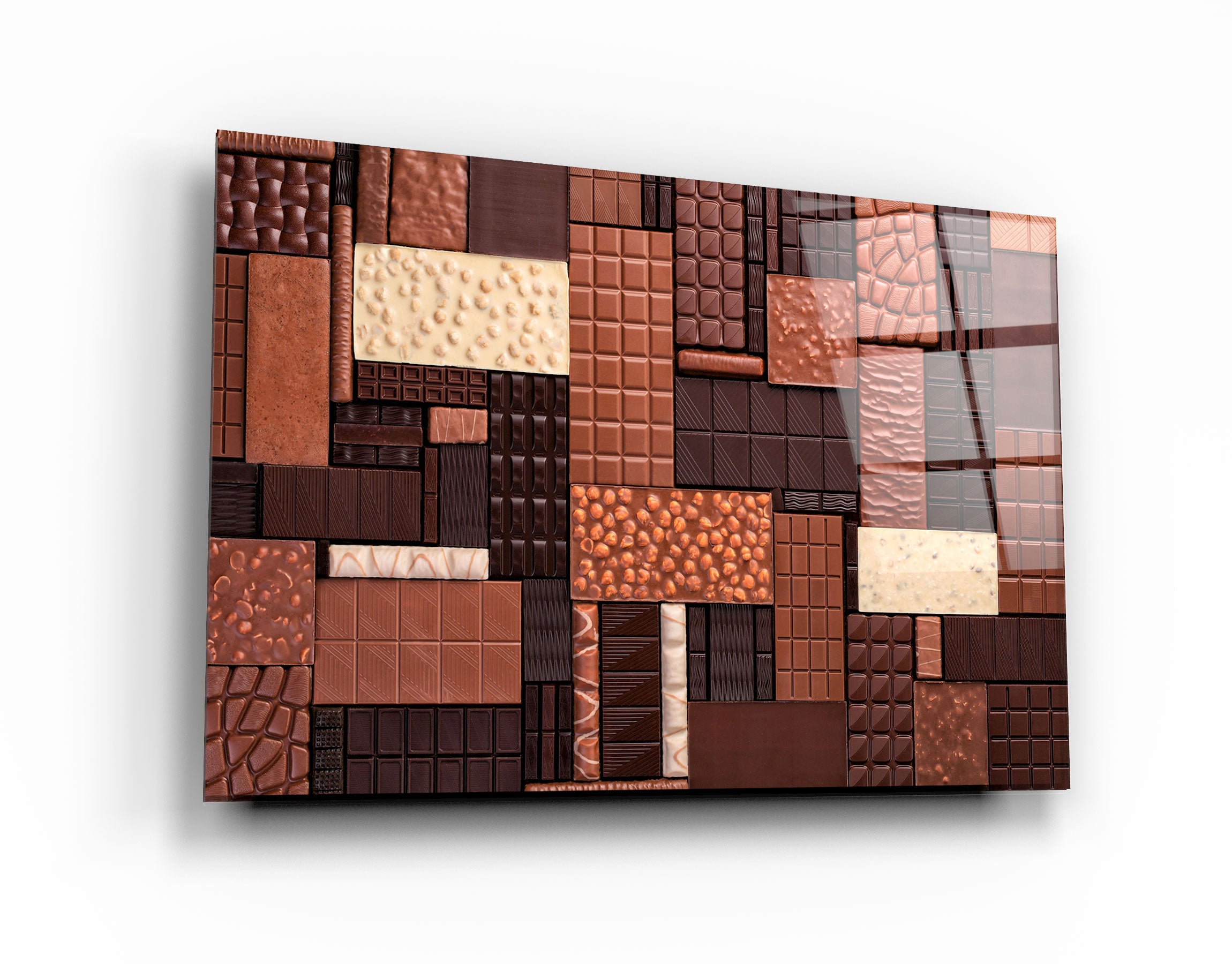 ・"Chocolate Bar"・Glass Wall Art | Artdesigna Glass Printing Wall Arts.