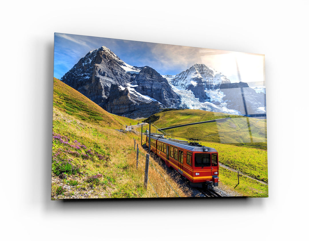 ・"Mountain Of Eiger"・Glass Wall Art | Artdesigna Glass Printing Wall Arts.