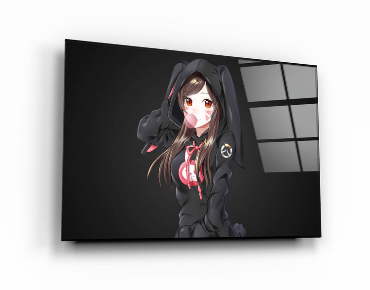 ・"D.Va"・Glass Wall Art | Artdesigna Glass Printing Wall Arts.