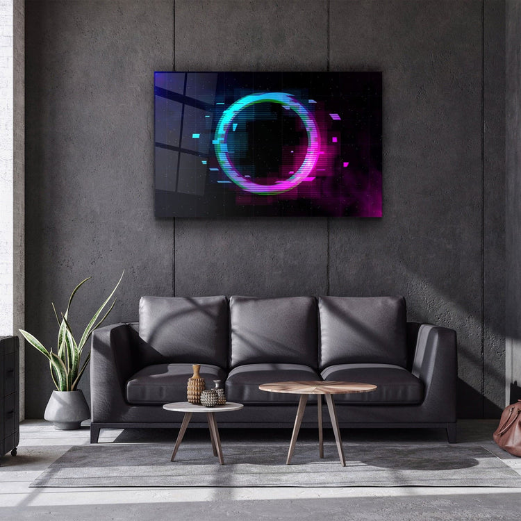 ・"Circle In the Space"・Glass Wall Art | Artdesigna Glass Printing Wall Arts.