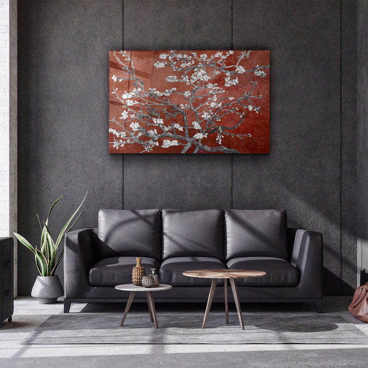 ・"Abstract Flowers V5"・Glass Wall Art | Artdesigna Glass Printing Wall Arts.