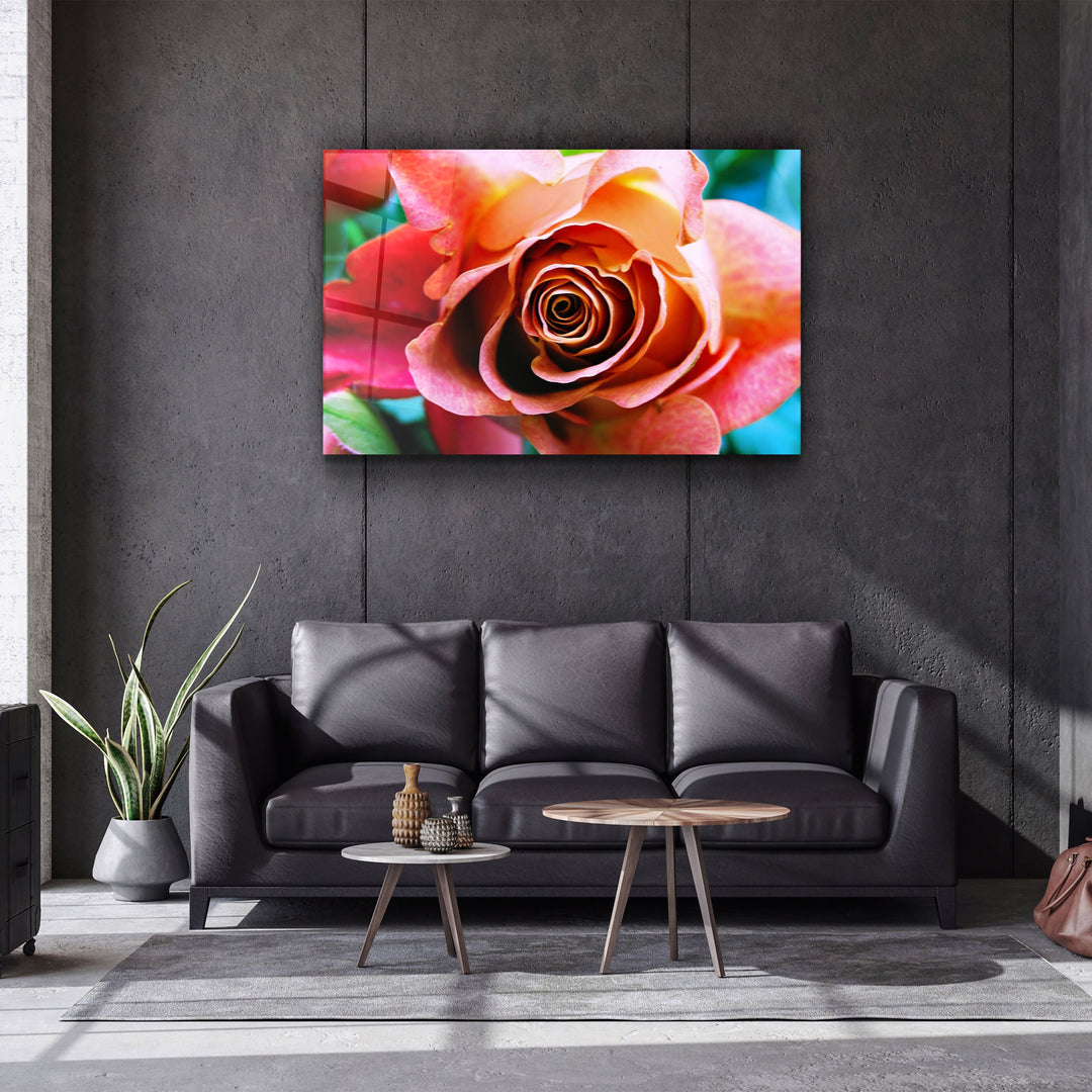 ・"Floribunda Rose"・Glass Wall Art | Artdesigna Glass Printing Wall Arts.