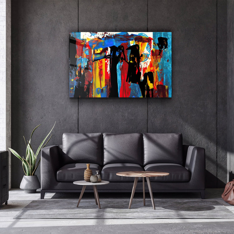 ・"African Abstract"・Glass Wall Art | Artdesigna Glass Printing Wall Arts.