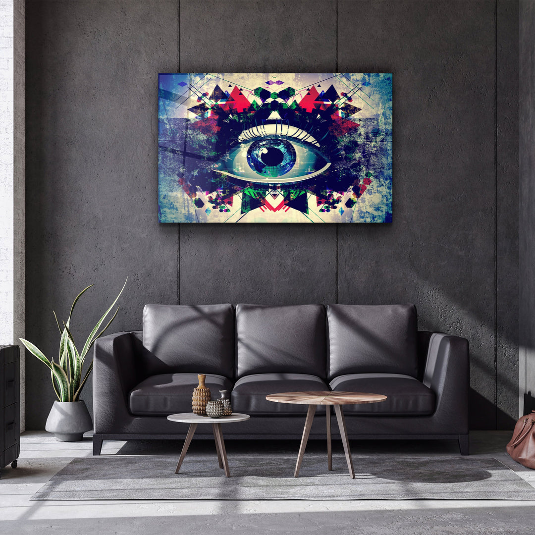 ・"Modern Eye"・Glass Wall Art | Artdesigna Glass Printing Wall Arts.