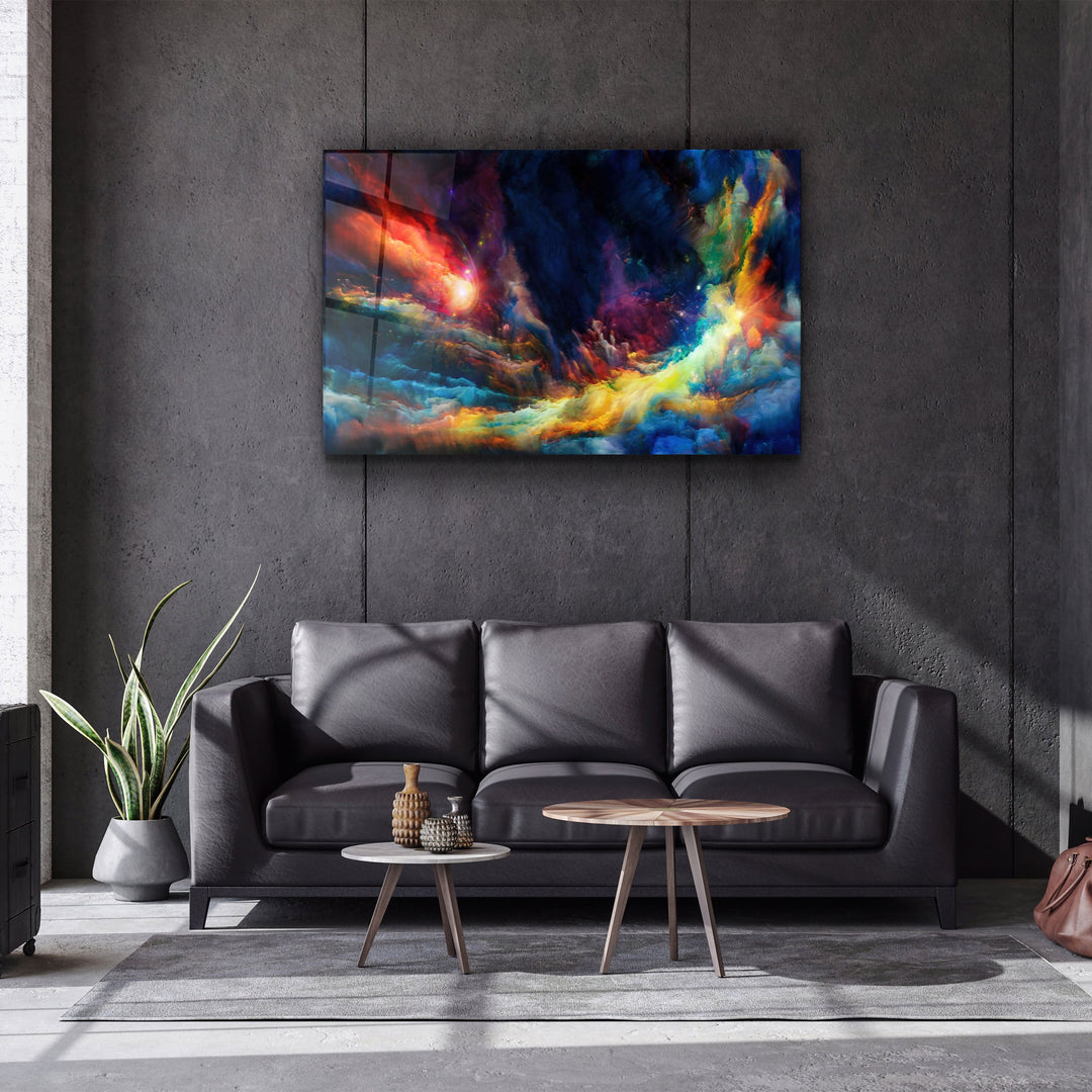 ・"Riot Of Colors"・Glass Wall Art | Artdesigna Glass Printing Wall Arts.