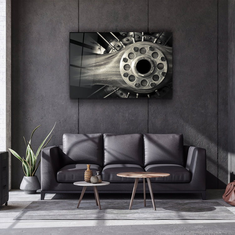 ・"The Propeller"・Glass Wall Art | Artdesigna Glass Printing Wall Arts.