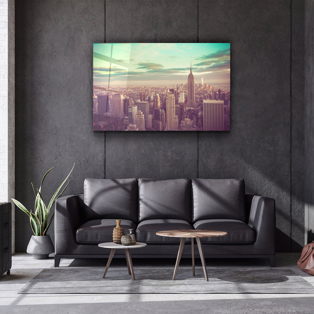 ・"New York City"・Glass Wall Art | Artdesigna Glass Printing Wall Arts.