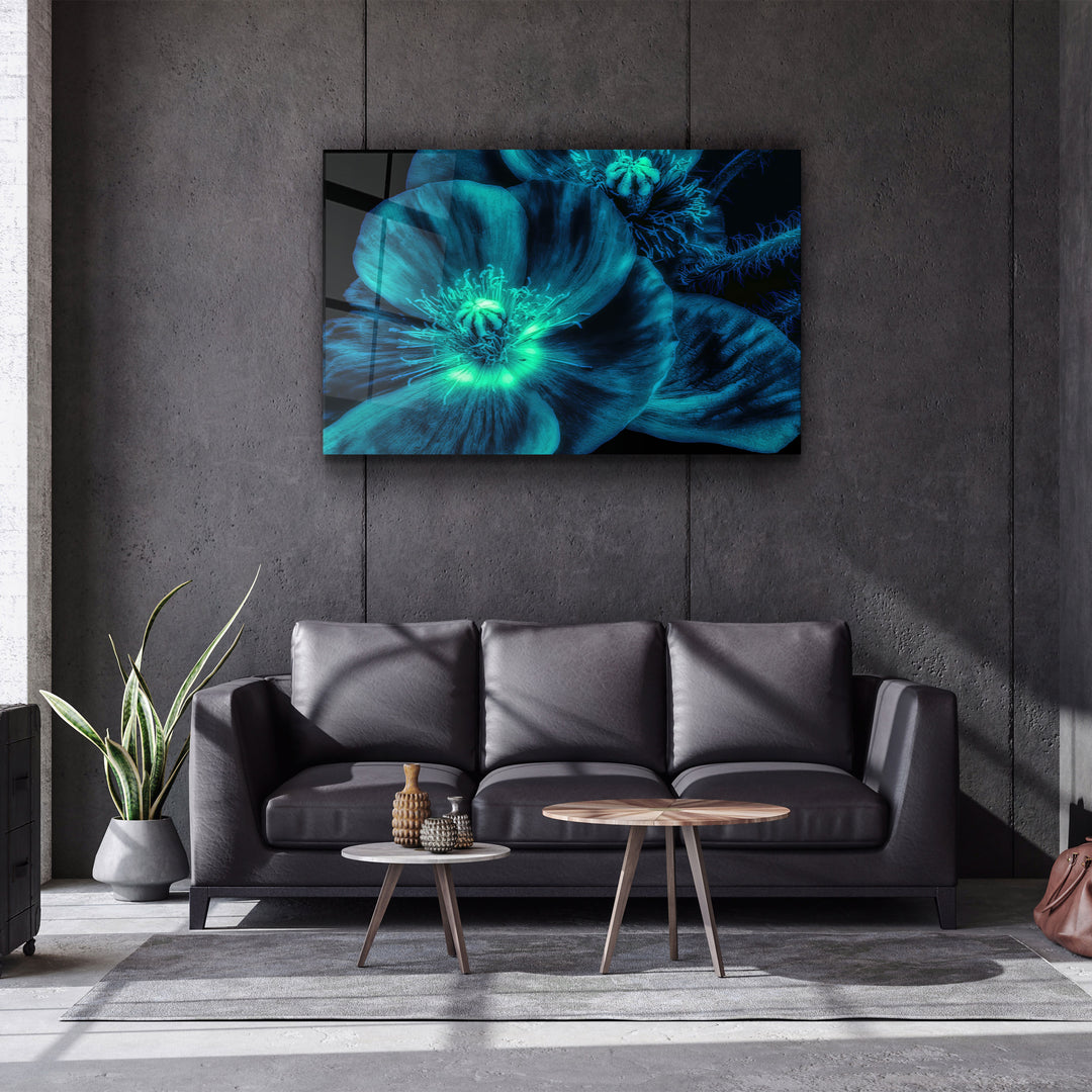 ・"Morning Glory"・Glass Wall Art | Artdesigna Glass Printing Wall Arts.