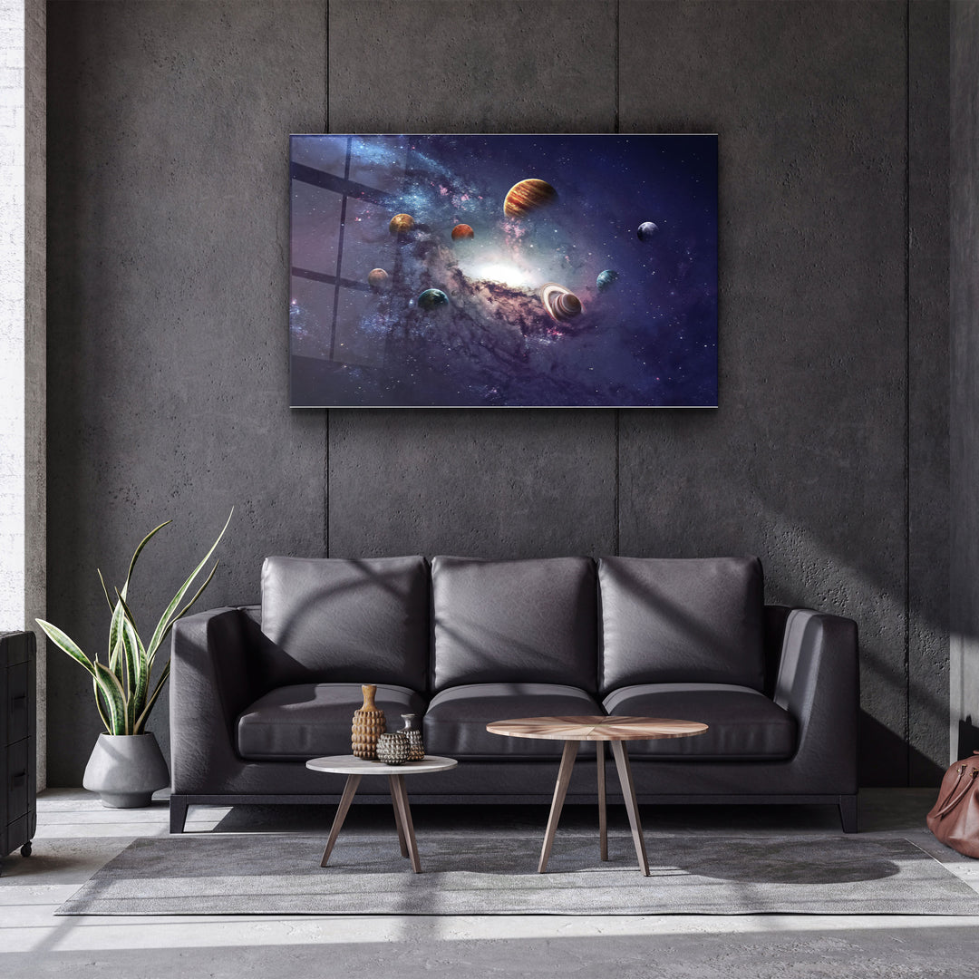 ・"Galaxy"・Glass Wall Art | Artdesigna Glass Printing Wall Arts.