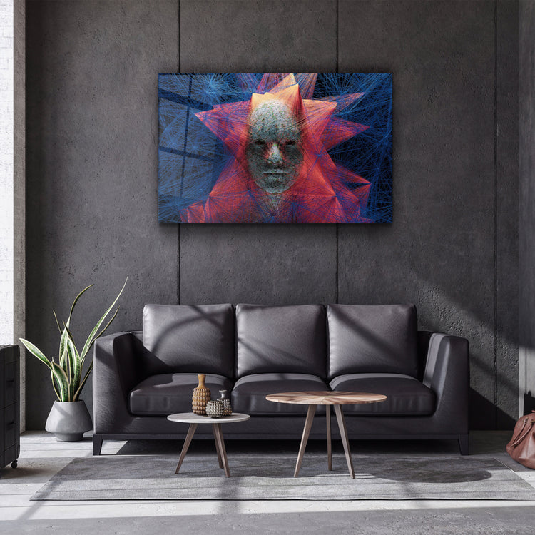 ・"The Rope Face V1"・Glass Wall Art | Artdesigna Glass Printing Wall Arts.