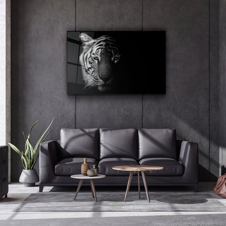 ・"Tiger 1"・Glass Wall Art | Artdesigna Glass Printing Wall Arts.