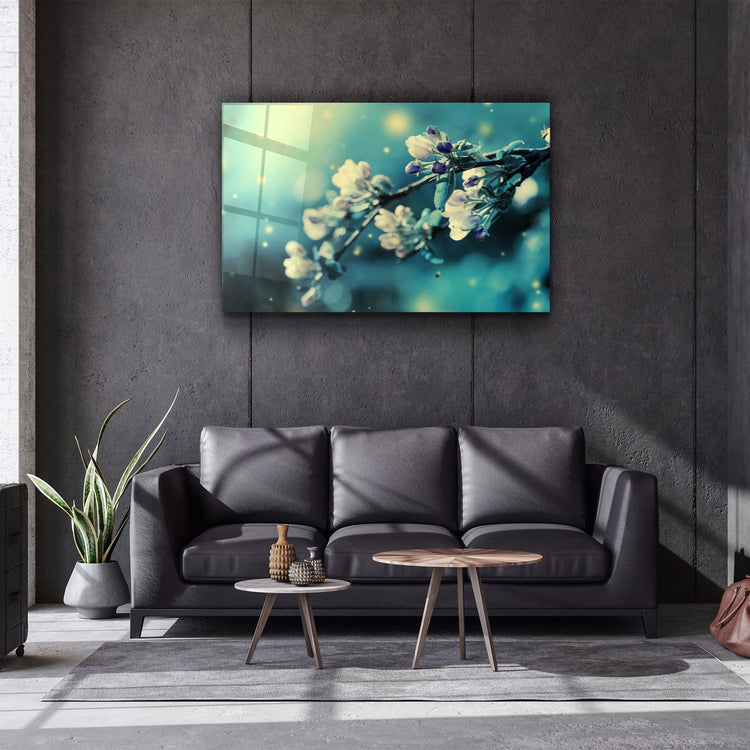 ・"Flower"・Glass Wall Art | Artdesigna Glass Printing Wall Arts.