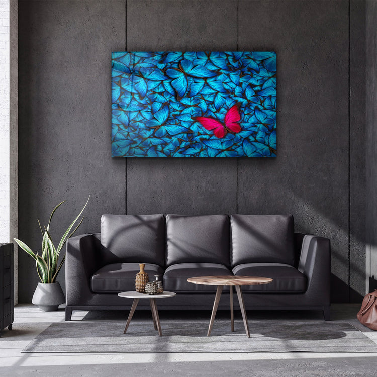 ・"Butterfly 1"・Glass Wall Art | Artdesigna Glass Printing Wall Arts.