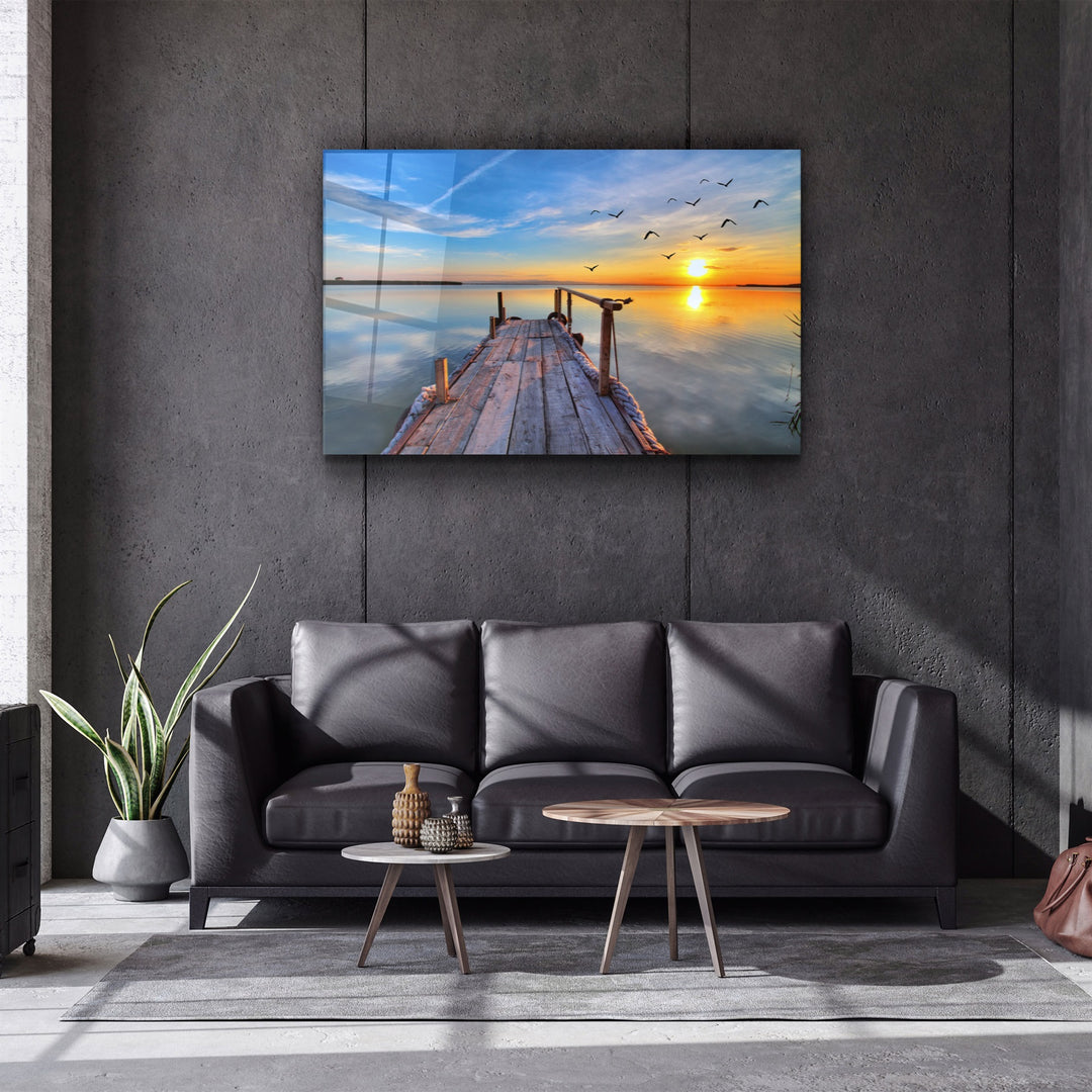 ・"Pier 4"・Glass Wall Art | Artdesigna Glass Printing Wall Arts.