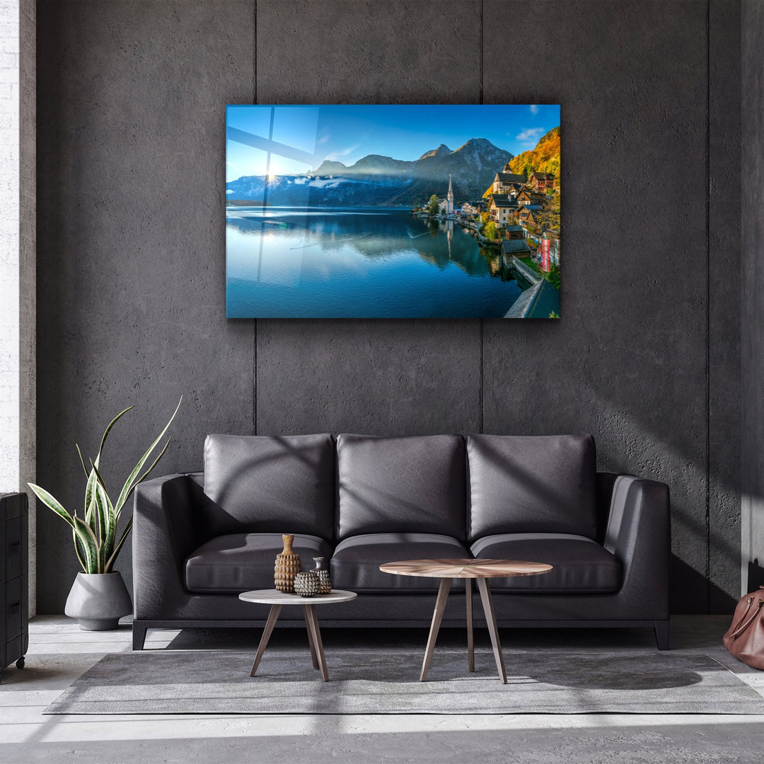 ・"The Edge of the Blue "・Glass Wall Art | Artdesigna Glass Printing Wall Arts.