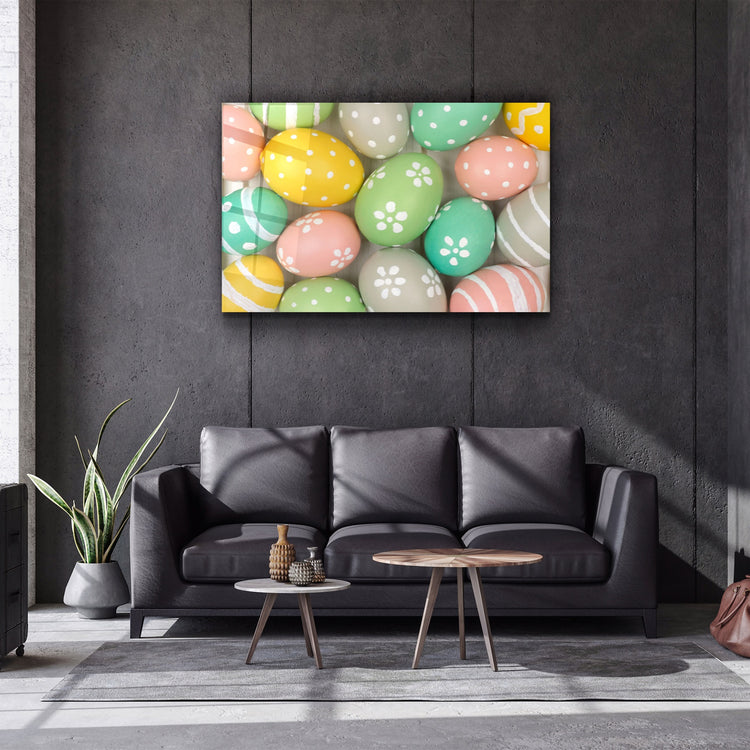 ・"Eggs"・Glass Wall Art | Artdesigna Glass Printing Wall Arts.