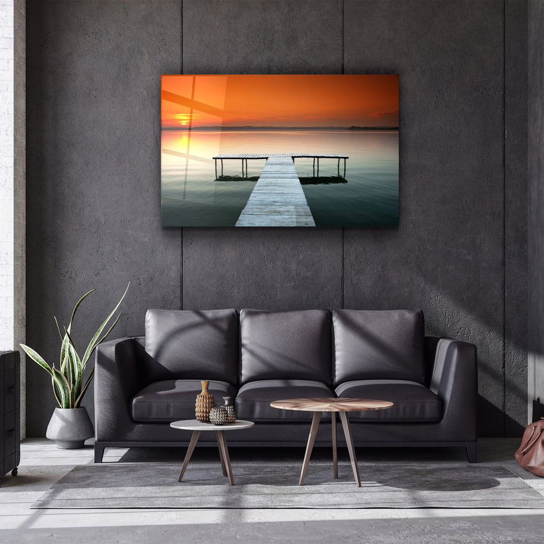 ・"Pier 7"・Glass Wall Art | Artdesigna Glass Printing Wall Arts.