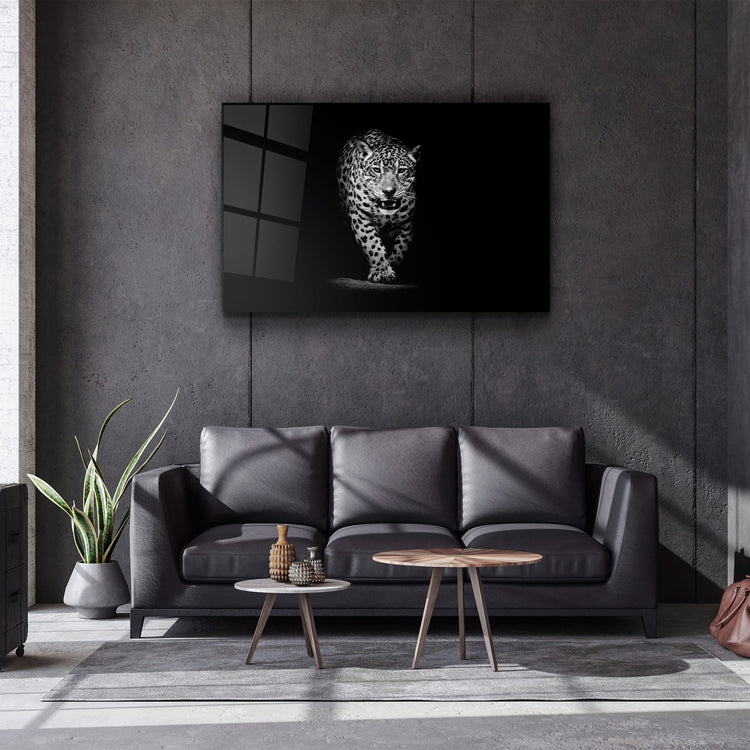 ・"Leopard"・Glass Wall Art | Artdesigna Glass Printing Wall Arts.