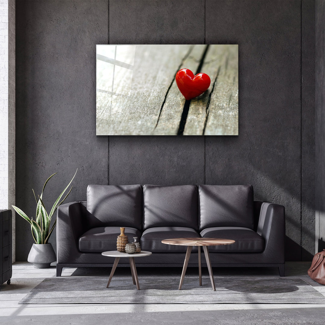 ・"Heart 2"・Glass Wall Art | Artdesigna Glass Printing Wall Arts.