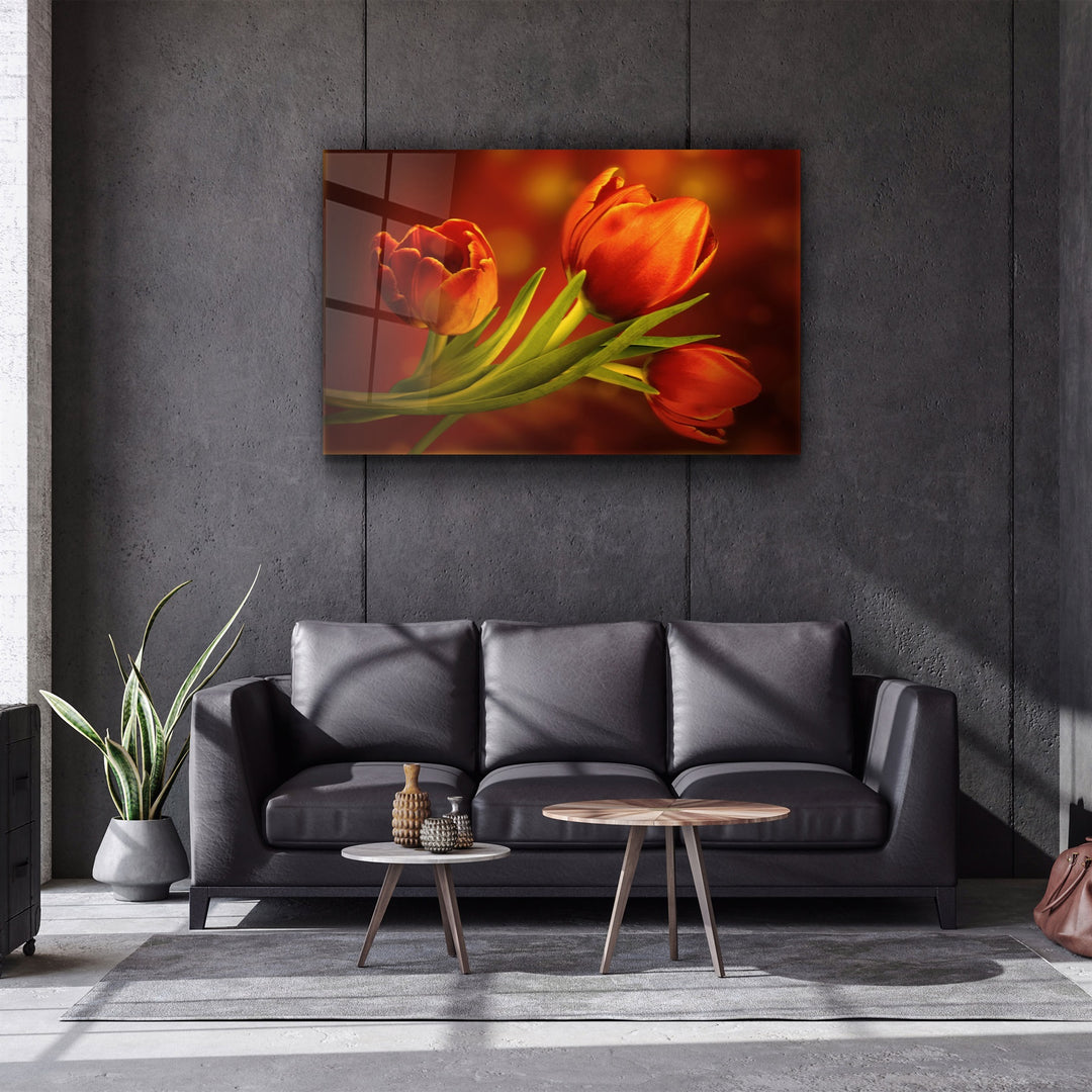 ・"Flower"・Glass Wall Art | Artdesigna Glass Printing Wall Arts.