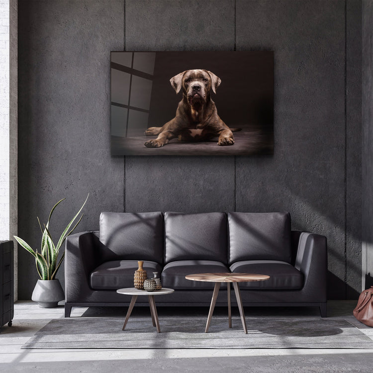 ・"Dog"・Glass Wall Art | Artdesigna Glass Printing Wall Arts.